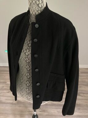 Vintage Lou Larry A touch of Paris Button-Front Stand-Collar Quality Jacket